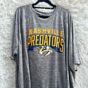 New Men NHL Nashville Predators Gray T-Shirt size 3XL